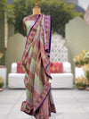 Panorama Multicolour Tissue Saree
