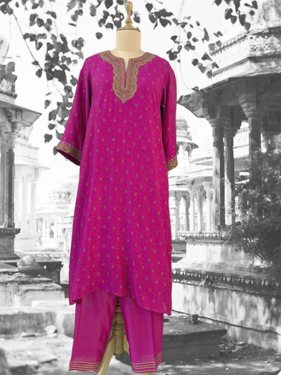 Rani Pink Kurta & Pant Set