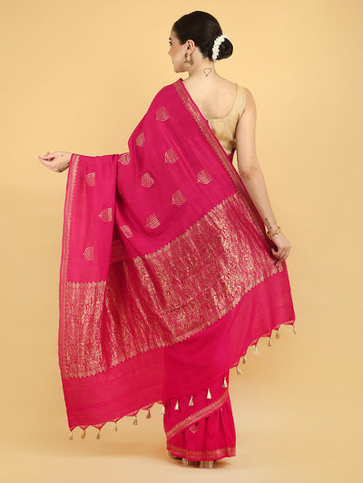Rukhsar Pink Matka Georgette Saree
