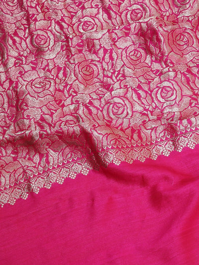 Rukhsar Pink Matka Georgette Saree