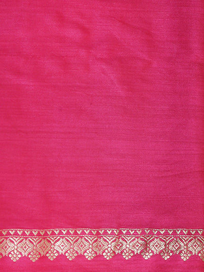 Rukhsar Pink Matka Georgette Saree