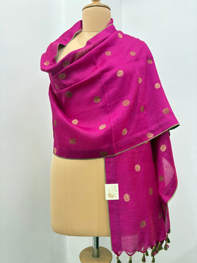 Jannat Pink Matka Georgette Stole Dupatta