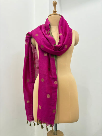 Jannat Pink Matka Georgette Stole Dupatta
