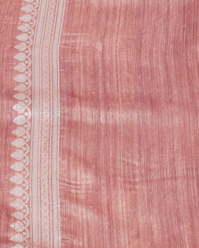 Toran blush peach Tussar Silk Saree