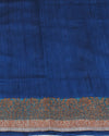 Nalanda Blue Raw Silk Saree