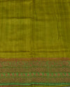 Takshila Green Raw Silk Saree