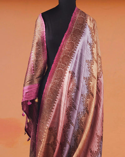 Lalitagiri Peach Raw Silk Saree