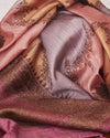 Lalitagiri Peach Raw Silk Saree