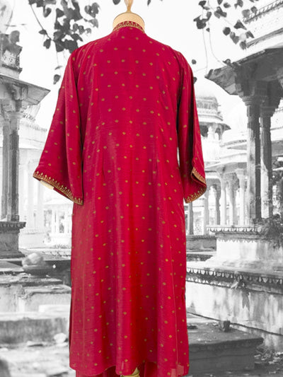 Red Kurta & Pant Set