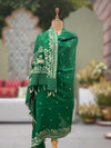 Nandikeshwara Green Silk Dupatta