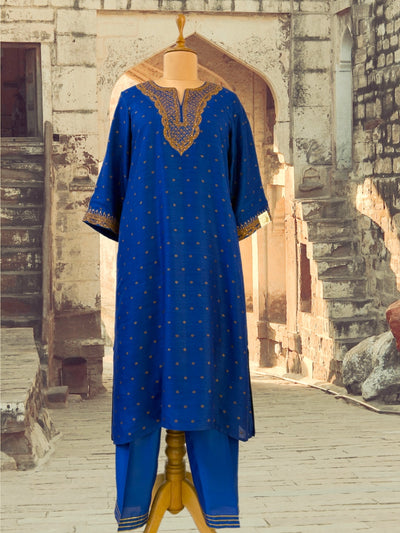 Royal Blue Kurta & Pant Set
