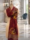 Rust Crepe Georgette Dupatta