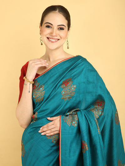Samaira Sea Green Matka Georgette Sari