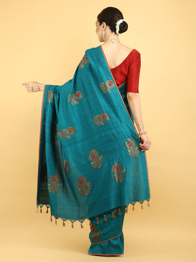Samaira Sea Green Matka Georgette Sari