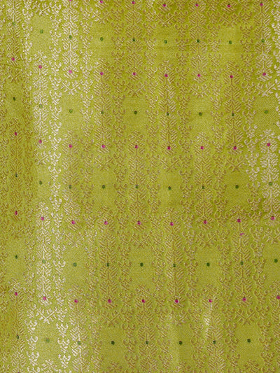 Mehnaaz Sea Green Brocade Silk Sari