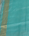 Bathsheba Sea Green Silk Tissue Saree