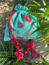 Secret Pond Sea Green Cotton Potli