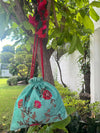 Secret Pond Sea Green Cotton Potli
