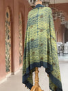 Indigo Shibori Matka Georgette Dupatta