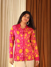 Pink Floral Cotton Shirt