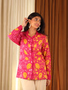Pink Floral Cotton Shirt