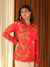 Flaming Red Cotton Shirt