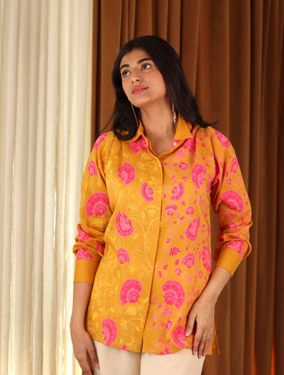 Sunshine Yellow Cotton Shirt