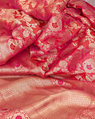 Lalita Pink Cross colour Silk Saree