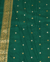 A La Mode Green Matka Katan Saree