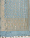 Tiffany Sky Blue Katan Silk Saree