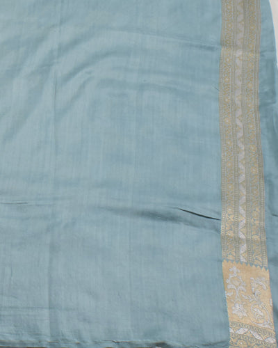 Tiffany Sky Blue Katan Silk Saree