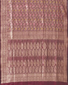 Travancore Coffee Wine Katan Silk Saree