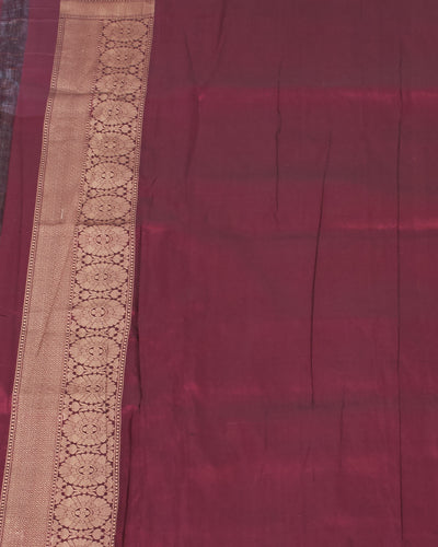 Travancore Coffee Wine Katan Silk Saree