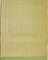 Argentine Green summer Silk Sari