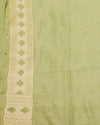 Argentine Green summer Silk Sari