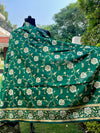 Kainat Green Silk Dupatta