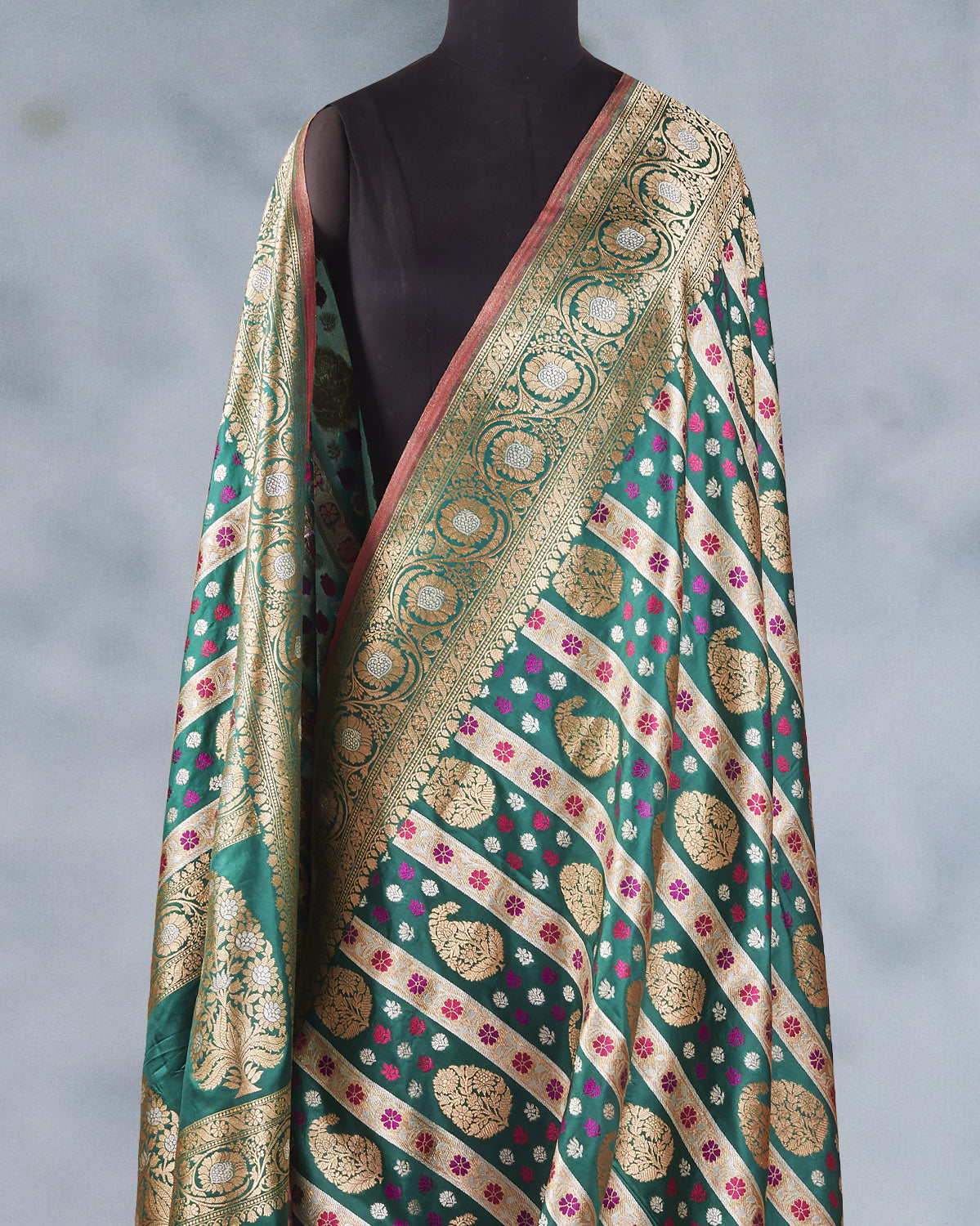 Parnika Emerald Katan Silk Saree
