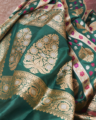 Parnika Emerald Katan Silk Saree