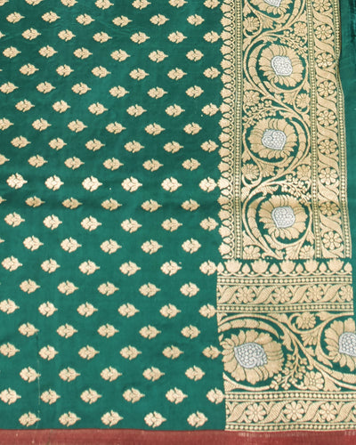 Parnika Emerald Katan Silk Saree