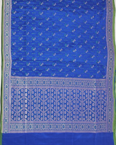 Royal Blue Summer Silk Sari
