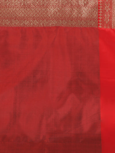 Vamika Green Brocade Silk Saree
