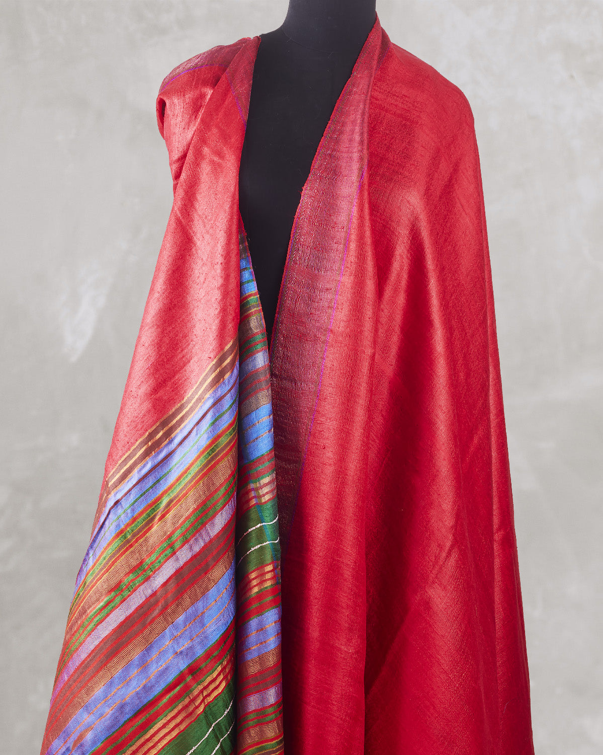 Amreli Red Silk Bhujodi Saree