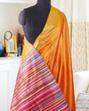 Pingleshwari Yellow Silk Bhujodi Saree