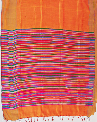 Pingleshwari Yellow Silk Bhujodi Saree