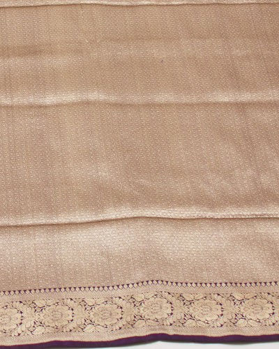 Rani Padmini Purple Khinkhwab Silk Saree