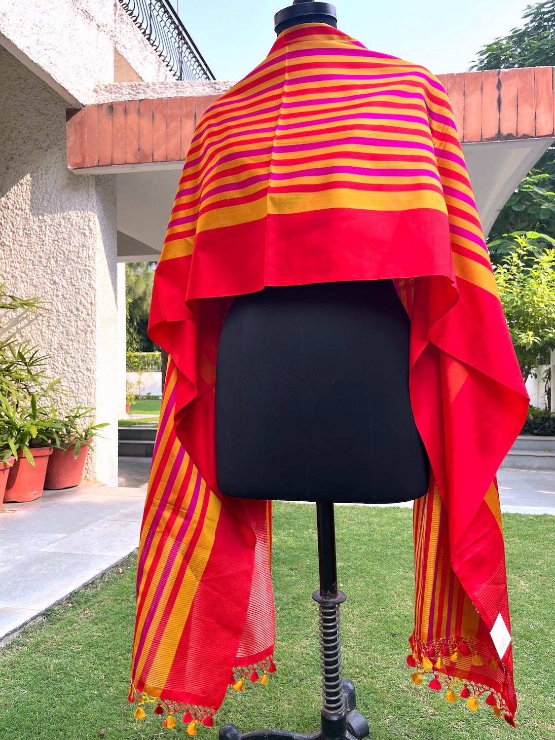 Armada Chilly Red Silk Dupatta