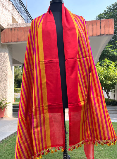 Armada Chilly Red Silk Dupatta