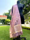 Bhairavi Mauve Silk Tanchoi Dupatta
