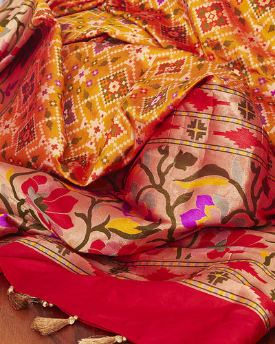 Tapti Khambat Paithani Patola Silk Saree