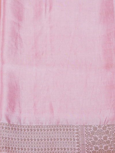 Sophia pink Peach Silk Saree